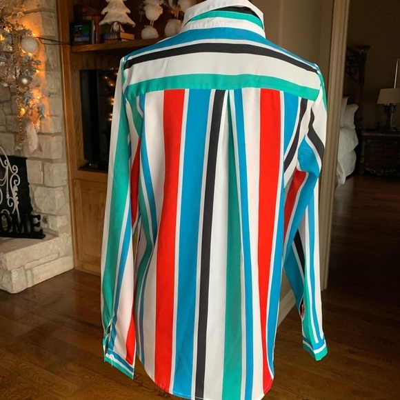 Multicolor Striped Button Down Shirt - Picture 2 of 8